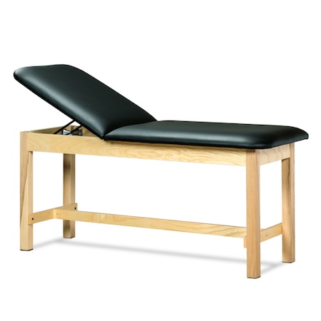 CLINTON Classic Treatment Table w/ H-Brace, Natural Finish, Royal Blue 1010-30-1NT-3RB